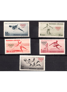 RUANDA BURUNDI 1960 Pro juventute Giochi Olimpici Yvert Tellier 219-23